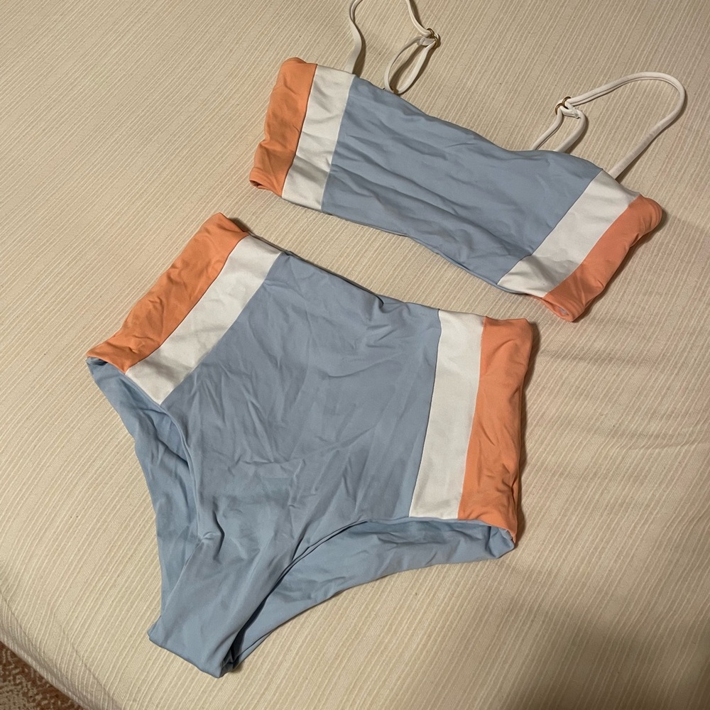 L SPACE high waisted bathing suit